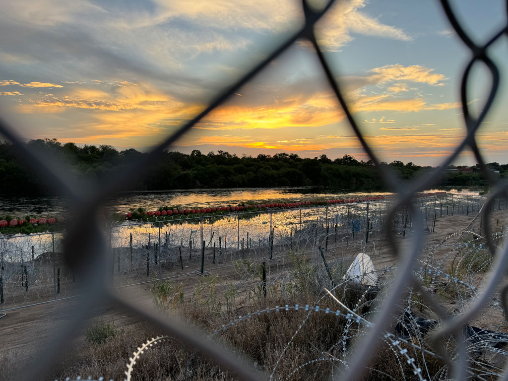View of the Rio Grande and border; courtesy Adriana Martinez